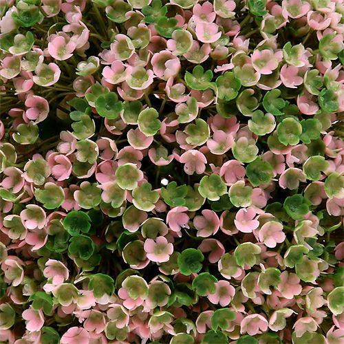Floristik24 Decoratieve bol roze groene kunstbloembal Ø18cm 1 st