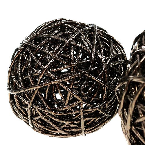 Floristik24 Decoratieve bal gemaakt van papier draad Ø8cm 12st