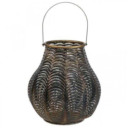 Floristik24 Decoratieve Lantaarn Lantaarn Kandelaar Metaal Ø26cm H40.5cm