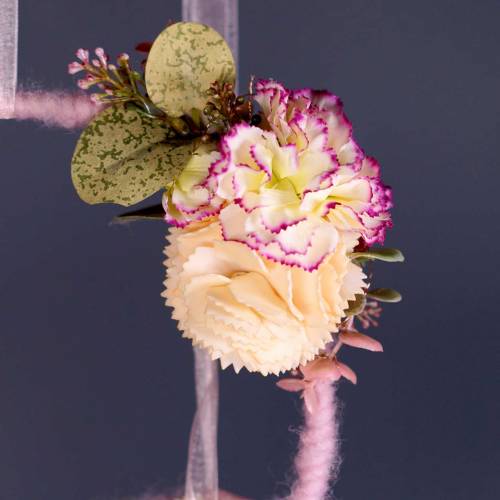 Floristik24 Kunstdecoratie anjer geel 6st