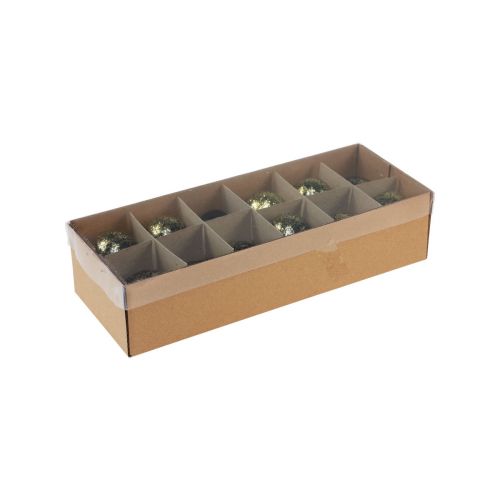 Artikel Decoratieve paaseieren echt kippenei zwart met gouden glitters H5,5–6cm 10 stuks