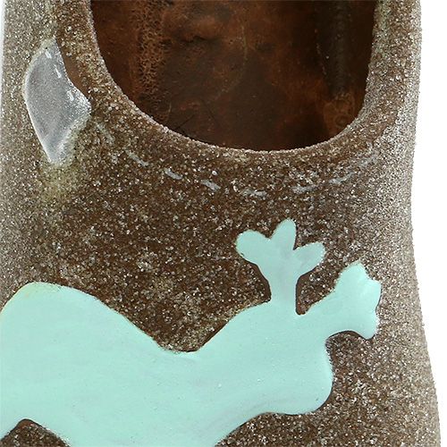 Artikel Decoratieve pantoffels 9,5cm bruin 6st