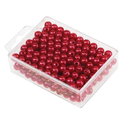 Artikel Decoratieve kralen rood Ø8mm 250 st