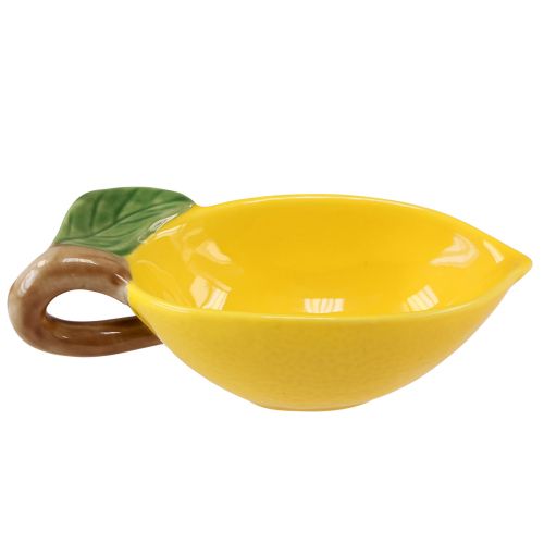 Artikel Decoratieve citroenschaal keramiek citroenschaal geel 17×8cm