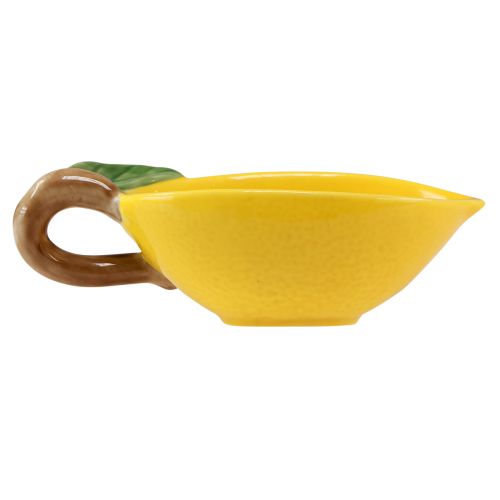 Artikel Decoratieve citroenschaal keramiek citroenschaal geel 17×8cm