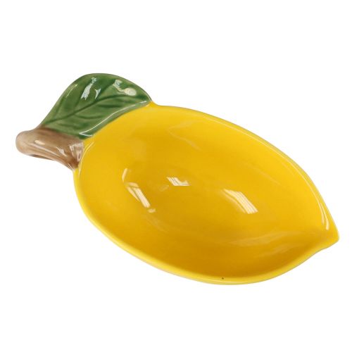 Artikel Decoratieve citroenschaal keramiek citroenschaal geel 17×8cm