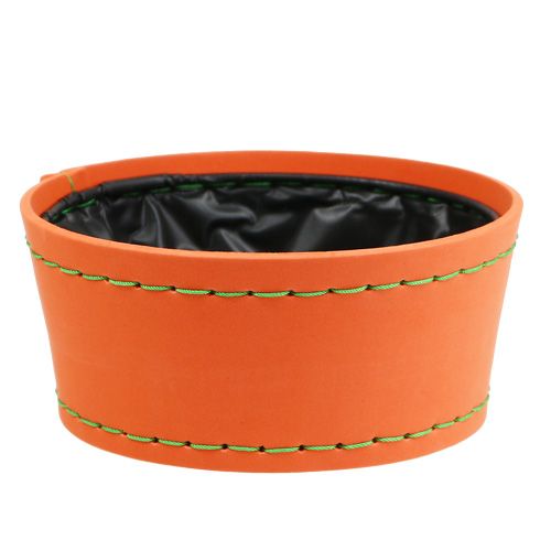 Floristik24 Decoratieve schaal oranje Ø20cm H9cm, 1stuk