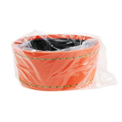 Floristik24 Decoratieve schaal oranje Ø20cm H9cm, 1stuk
