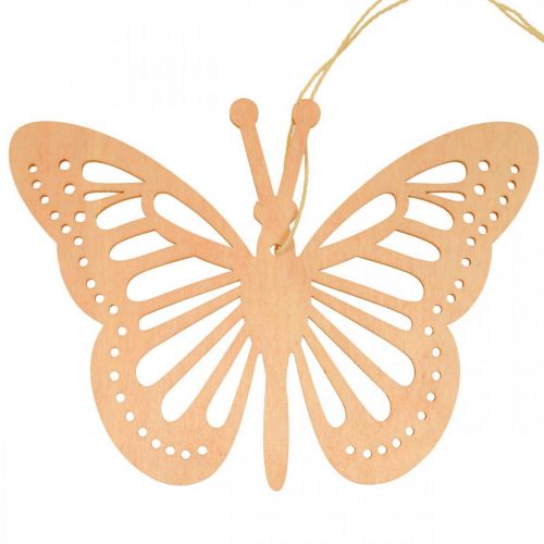 Artikel Decoratieve vlinders decoratie hanger oranje/roze/geel 12cm 12 stuks