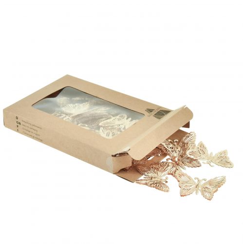 Artikel Decoratieve vlinders metaal hangdecoratie goud 5cm 30 st