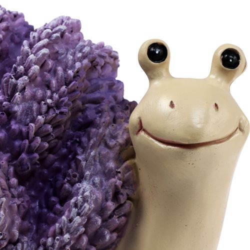 Artikel Decoratieve slakken decoratieve figuren paars beige lavendel 12cm 2st