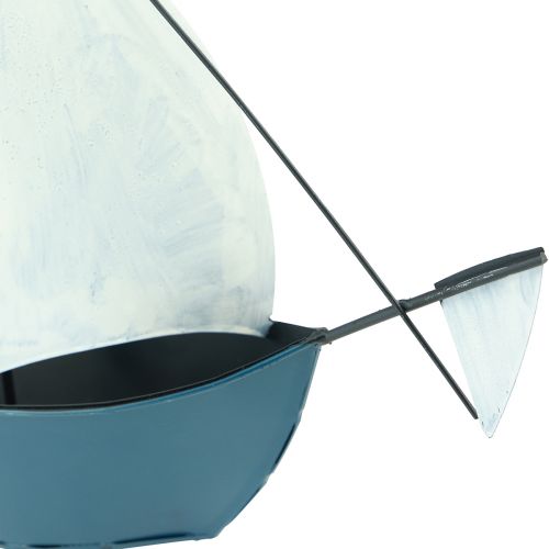 Floristik24 Decoratief zeilboot metalen schip voor decoratie 32,5×10×29cm
