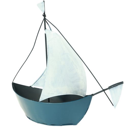 Floristik24 Decoratief zeilboot metalen schip voor decoratie 32,5×10×29cm