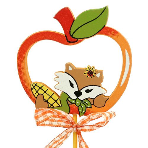 Floristik24 Decocatie voor herfstboeket blad appel pompoen soort. 6cm L29cm 12st