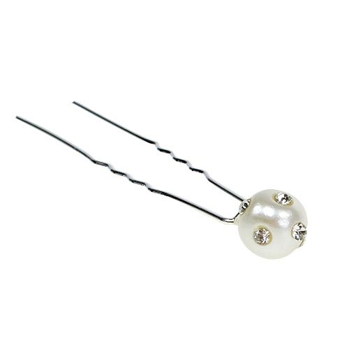 Floristik24 Decoratieve pin met parel Ø9mm 20 st