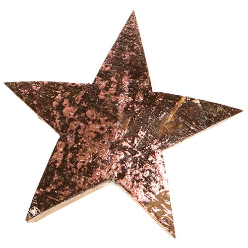 Floristik24 Decoratieve ster kerstster kokosroze metallic 5cm 50 st