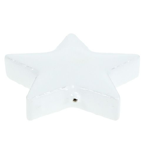 Artikel Decoratieve sterren voor strooien wit 4-5cm 72 st
