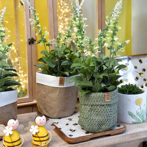 Floristik24 Deco dienblad hout vierkant bijen zomerdecoratie dienblad 35×23.5×2cm