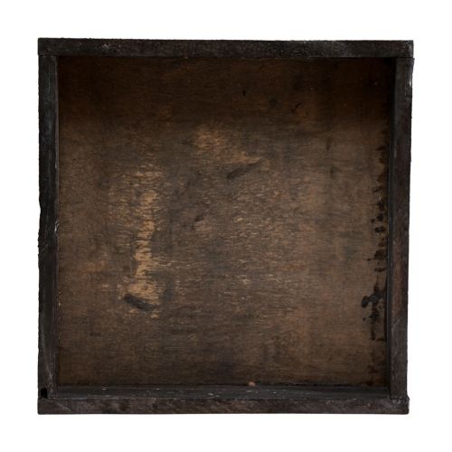 Floristik24 Decoratief dienblad vierkant houten dienblad bruin 20×20×3,5cm