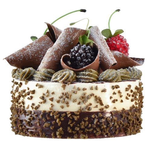 Floristik24 Decoratieve taart chocolade kunsttaart dummy Ø10cm