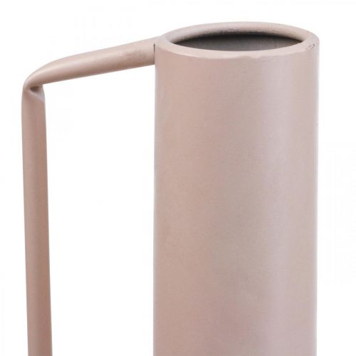 Artikel Siervaas metaal sierkan lichtroze 19,5cm H38,5cm