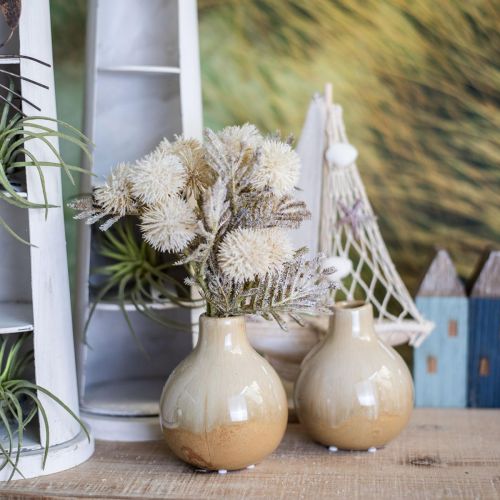Floristik24 Decoratieve vazen, keramische vazen bolvormig H10,5cm Ø9cm 3st