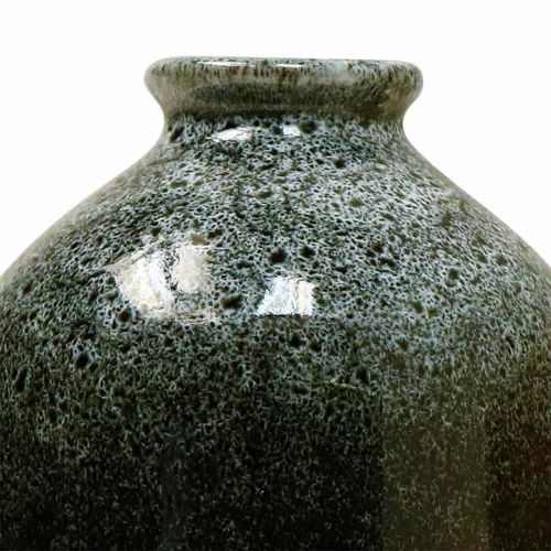 Floristik24 Decoratieve vazen, keramische vazen set rond H9.5cm Ø8cm 3st