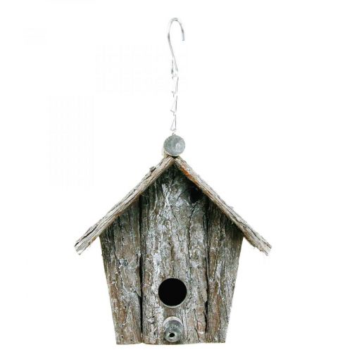 Floristik24 Decoratief vogelhuisje om op te hangen Vogelhuisje decoratie schors H21cm