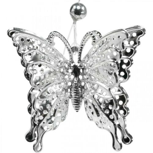 Artikel Decoratieve hanger vlinder, huwelijksdecoratie, metalen vlinder, veer 6st