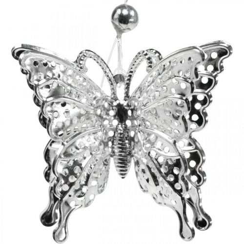 Artikel Decoratieve hanger vlinder, bruiloftsdecoratie, metalen vlinder, lente 6 st