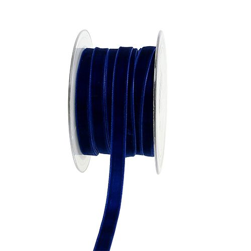 Sierlint Fluweel blauw 10mm 20m