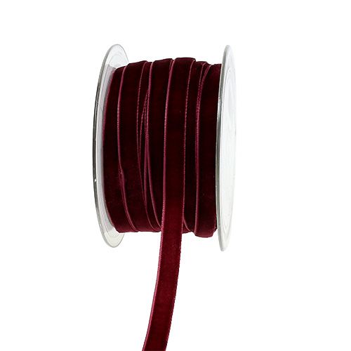 Artikel Sierlint Fluweel Bordeaux 10mm 20m