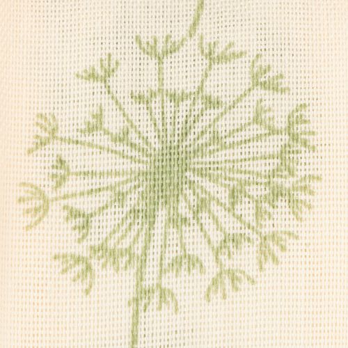 Artikel Decoratief lint, cadeaulint, paardenbloemmotief, crème, 40 mm, 15 m