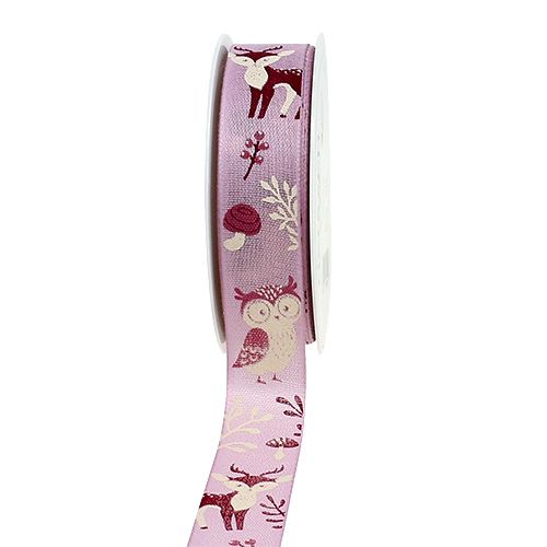 Floristik24 Sierband herfstmotief paars 25mm 18m