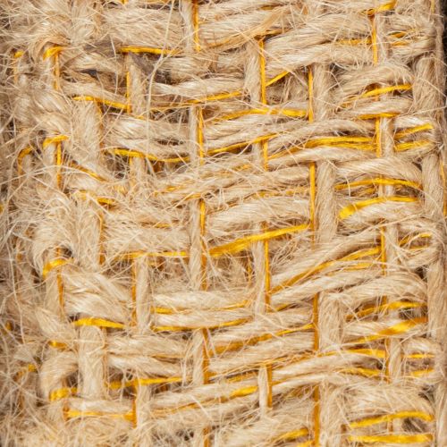 Artikel Decoratief jute lint, geel, naturel, 25 mm; rustiek decoratief jute lint, 10 m