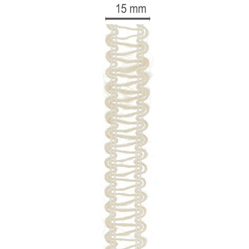 Artikel Decoratief jute lint, natuurlijk cadeaulint, crèmewit, 15 mm x 15 m