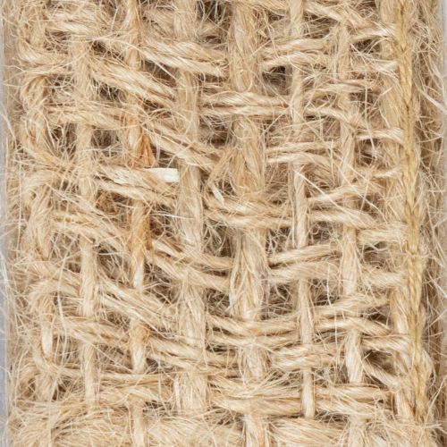 Artikel Decoratief jute lint, naturel, 25 mm; jute lint; rustiek cadeaulint, 10 m