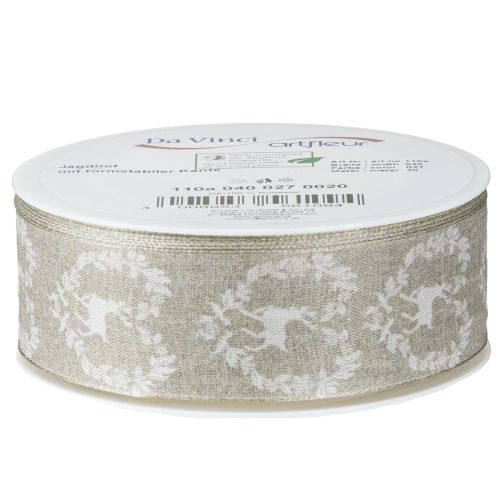 Artikel Sierlint naturel hert 40mm 20m