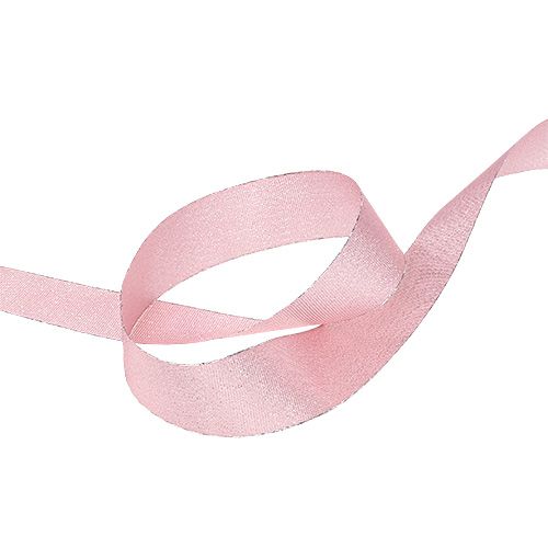 Artikel Decoratieband roze met mica 25mm 20m
