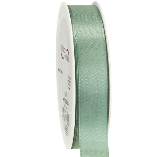 Decoratief lint taft lint cadeau lint groen salie 25mm 50m