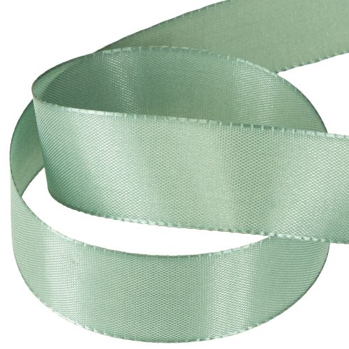 Artikel Decoratief lint taft lint cadeau lint groen salie 25mm 50m