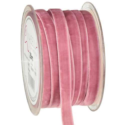 Decoratief lint fluweel lichtpaars 10mm 20m