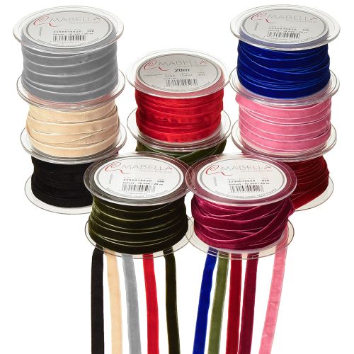 Decoratief lint Fluwelen lint 10mm 20m Diverse kleuren