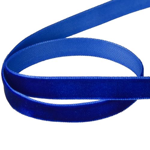 Artikel Decoratief lint Fluweel fluwelen lint blauw 10mm 20m