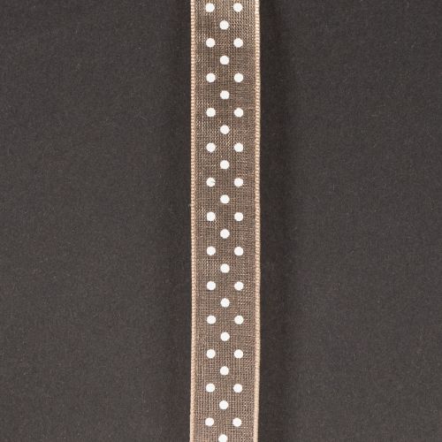 Artikel Cadeaulint met stippen voor stijlvolle bruiloftsdecoraties en creatieve verpakkingen, 1,5 cm breed, 20 m lang