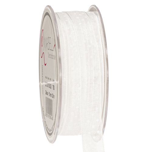 Floristik24 Feestelijk decoratief lint voor het versieren van cadeaus en knutselprojecten, 1,5 cm breed, 20 m lang