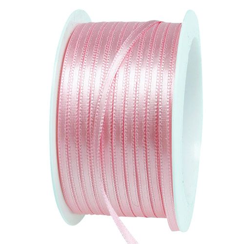 Artikel Cadeau- en decoratielint 3 mm x 50 m pastelroze