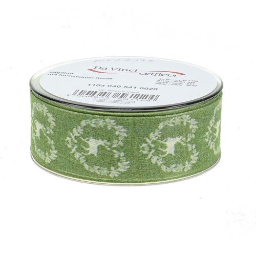 Artikel Decoratielint groen hert 40mm 20m