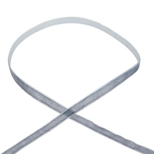 Artikel Decoratief lint fluwelen lint cadeaulint fluweel grijs 10mm 20m