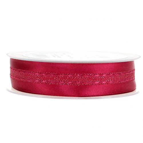 Floristik24 Decoratief tape met streeppatroon Erika 25mm 20m